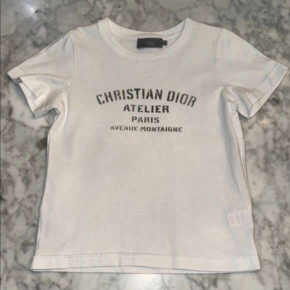 Dior Kids Atelier Capsule Collection White & Black T-Shirt 4Y - Picture 1 of 4